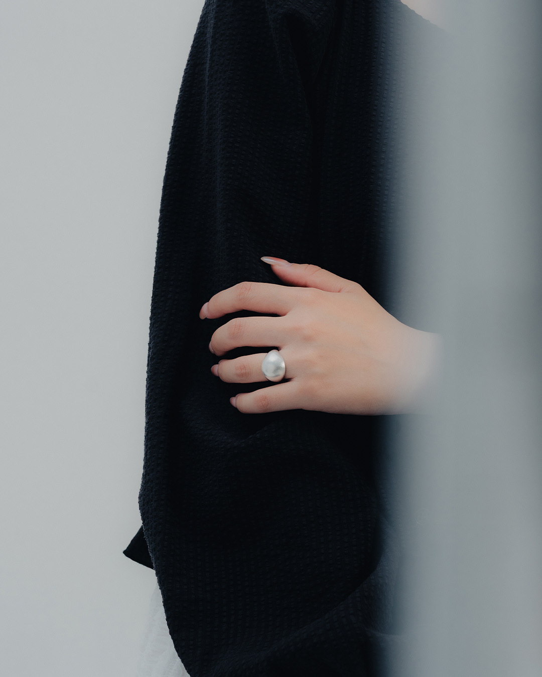Metallic matte rounded ring【07060283】in stock+pre-order
