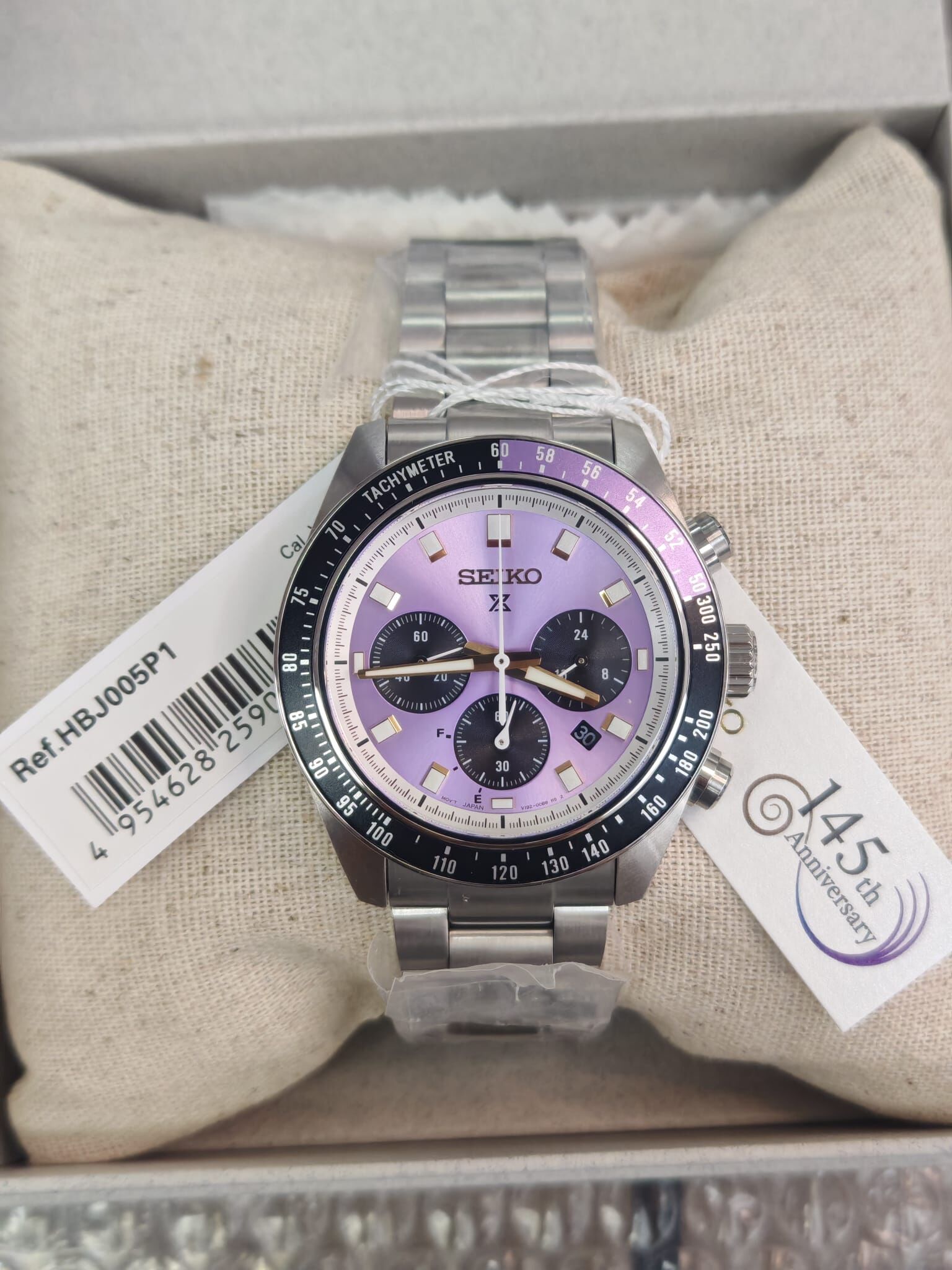 Seiko 精工 Prospex 145th Anniversary Limited Edition Prospex SPEEDTIMER HBJ005P HBJ005 太陽能 145週年 江户紫 限量版 手錶