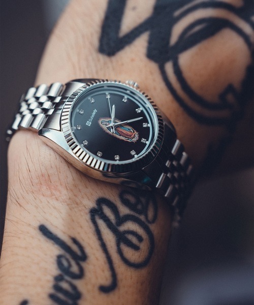 <扯帥..>日本 限定 Subciety MARIA WATCH 聖母 水鑽 不鏽鋼 石英 手錶 兩色