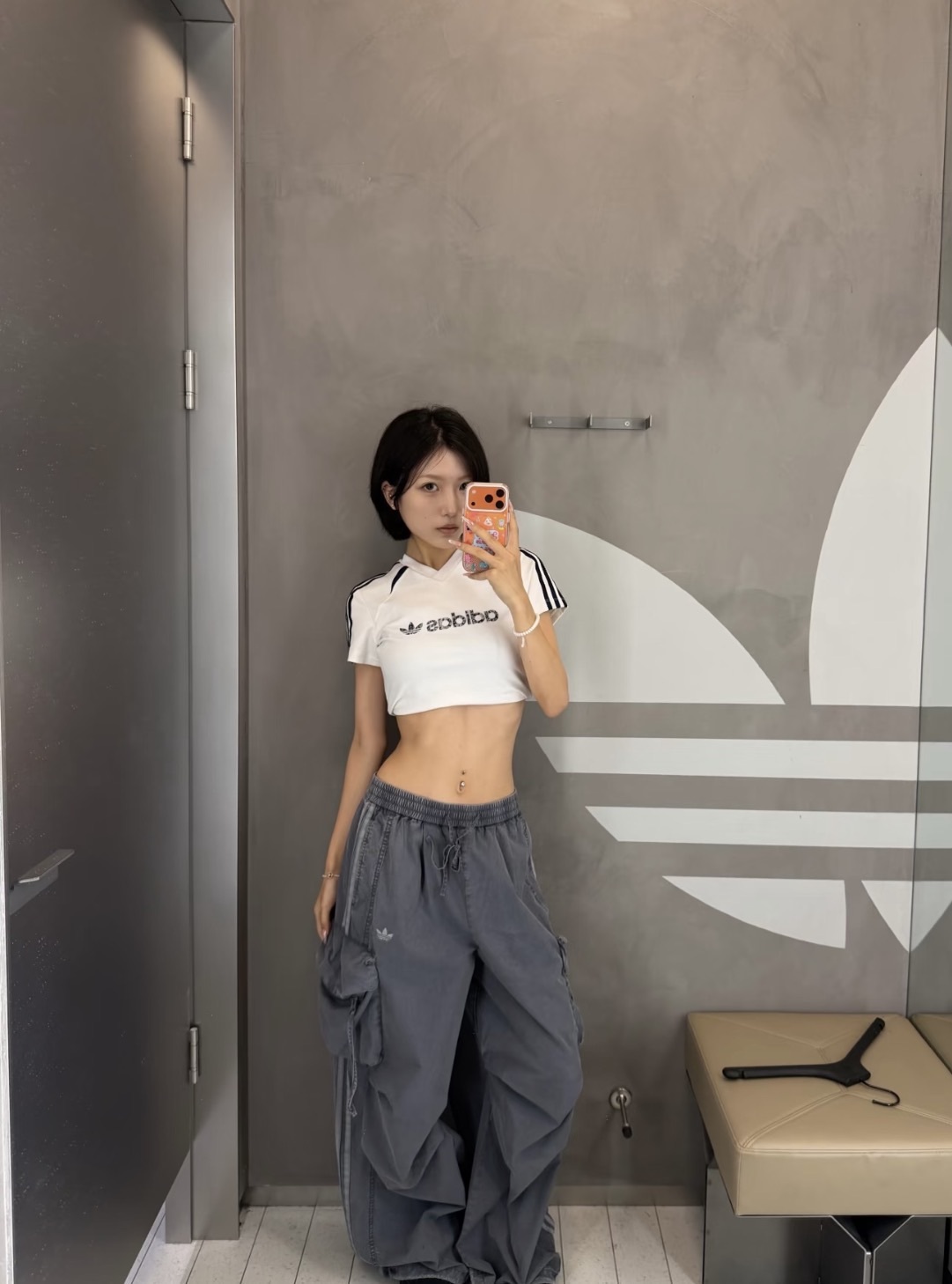 <本命工裝褲🩶> Adidas originals  Track  STREET 抽繩工裝褲