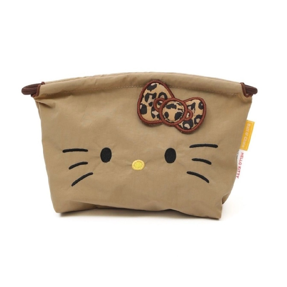 【日本直送】Ball & Chain x Hello Kitty 刺繡環保袋 P號 - 棕 (372408108)