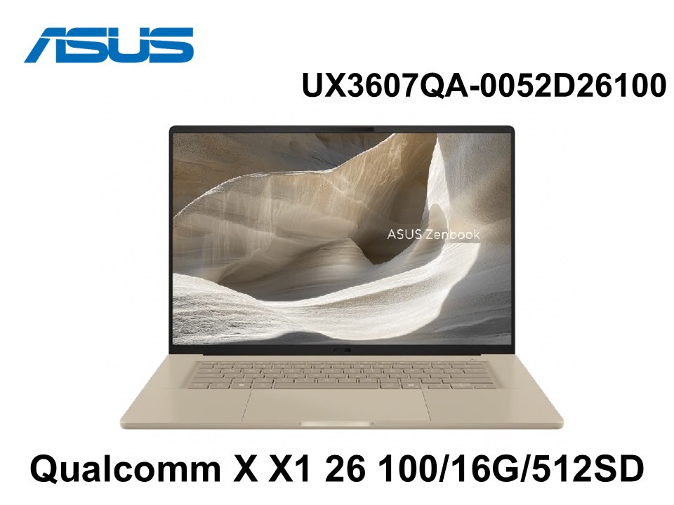 ASUS 華碩 UX3607QA-0052D26100 沙暮金 16吋筆電 (全機金屬)
