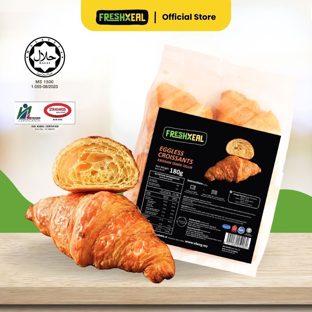 Frozen Eggless Premium Croissant (4pcs)