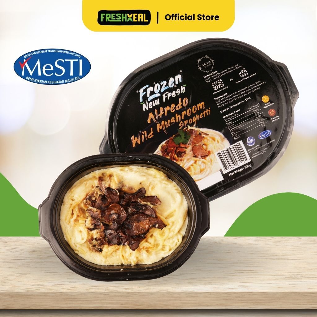 Frozen Wild Mushroom Spaghetti Bento