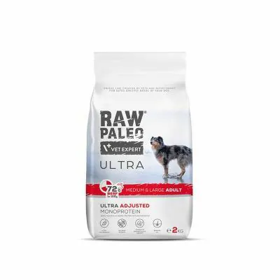 Raw Paleo Ultra 中大型成犬牛肉配方乾糧 (2kg)單一蛋白