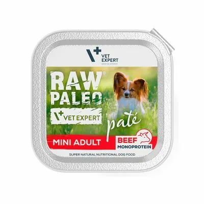 Raw Paleo 小型成犬牛肉肉醬鋁盒濕糧 (150g x 12)單一蛋白