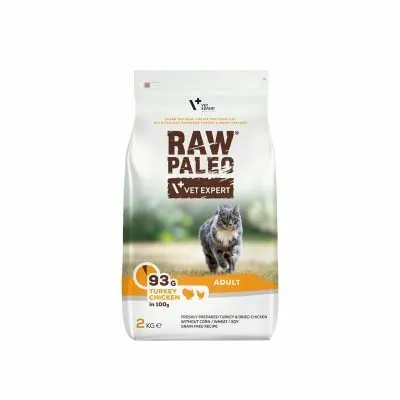 Raw Paleo Adult Cat Dry Turkey + Chicken (2kg)