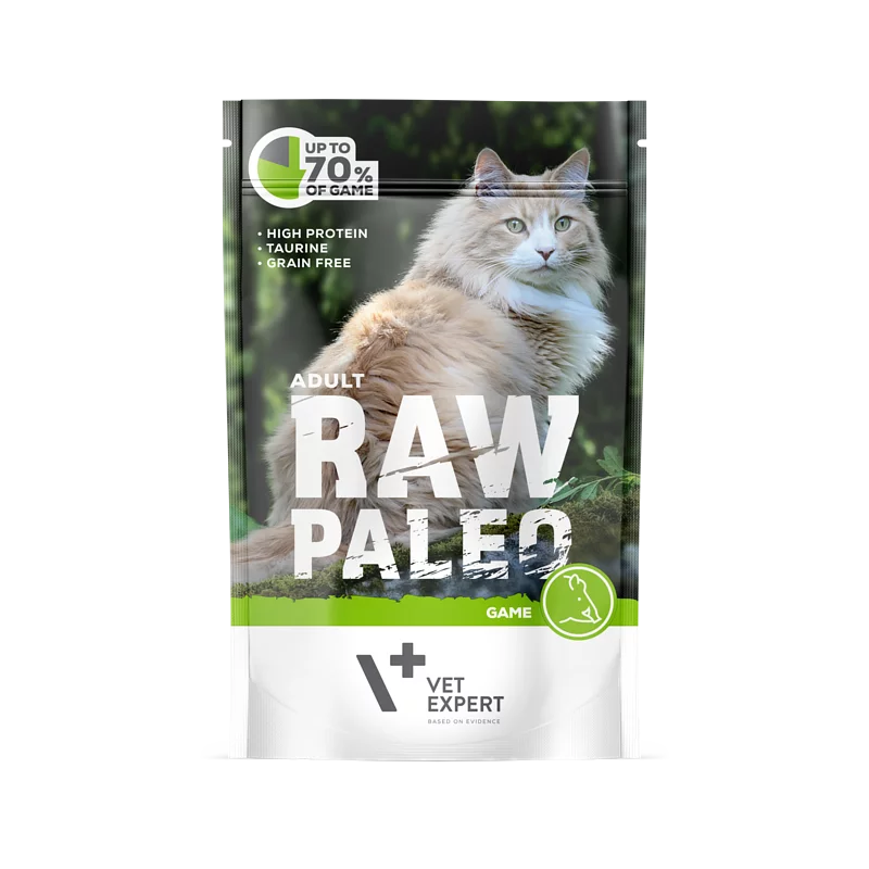 Raw Paleo 成貓野味袋裝濕糧 (100g X 12件)