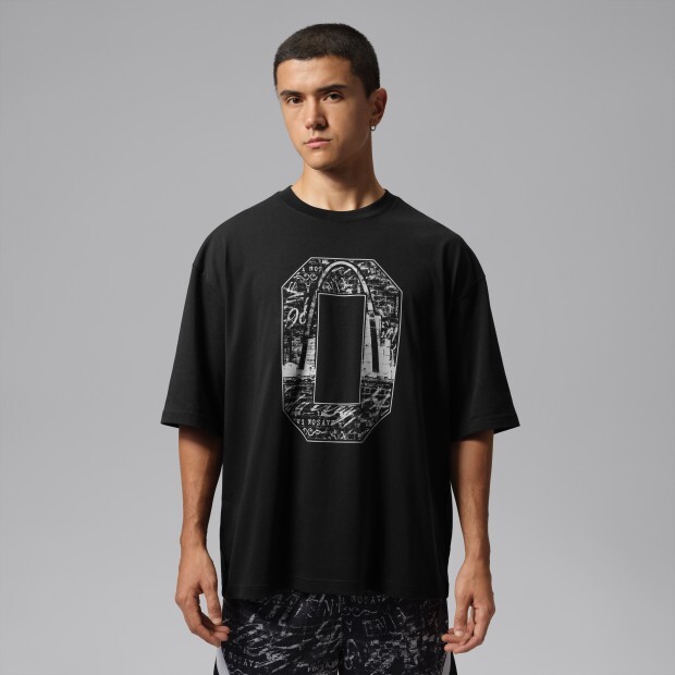 男款 NIKE TATUM SPORT DRI-FIT 黑色 速乾 印花 純棉 運動 休閒 短袖 短T【IU7877-010】NKTF Tatum