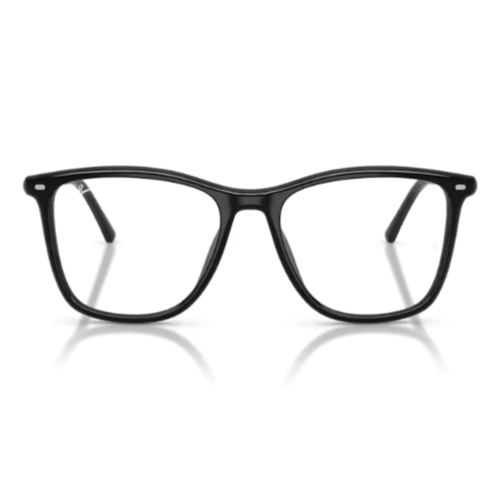 【RayBan】RB5455F 2000-52mm 方框光學眼鏡♦(黑色)