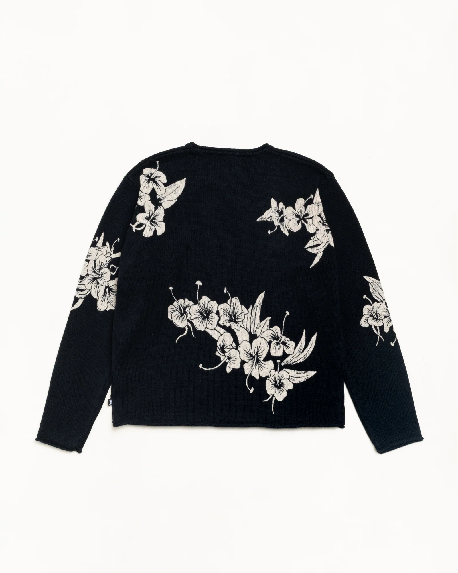 【車庫服飾】STUSSY FLORAL ROLL NECK SWEATER / 花卉圖案高領毛衣