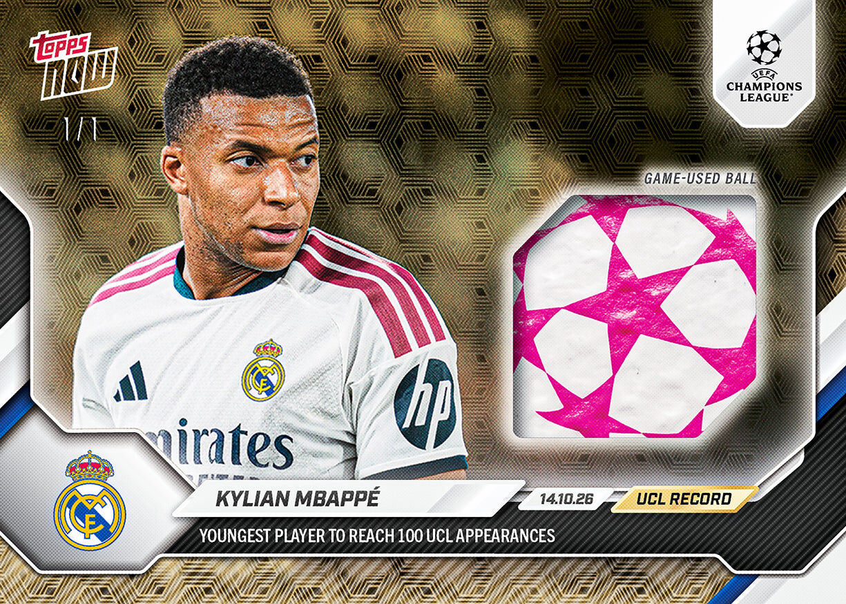 【限時接單】KYLIAN MBAPPÉ - 2026-27 UCL 皇家馬德里 歐冠歷史最年輕球員 TOPPS NOW® - Card 32
