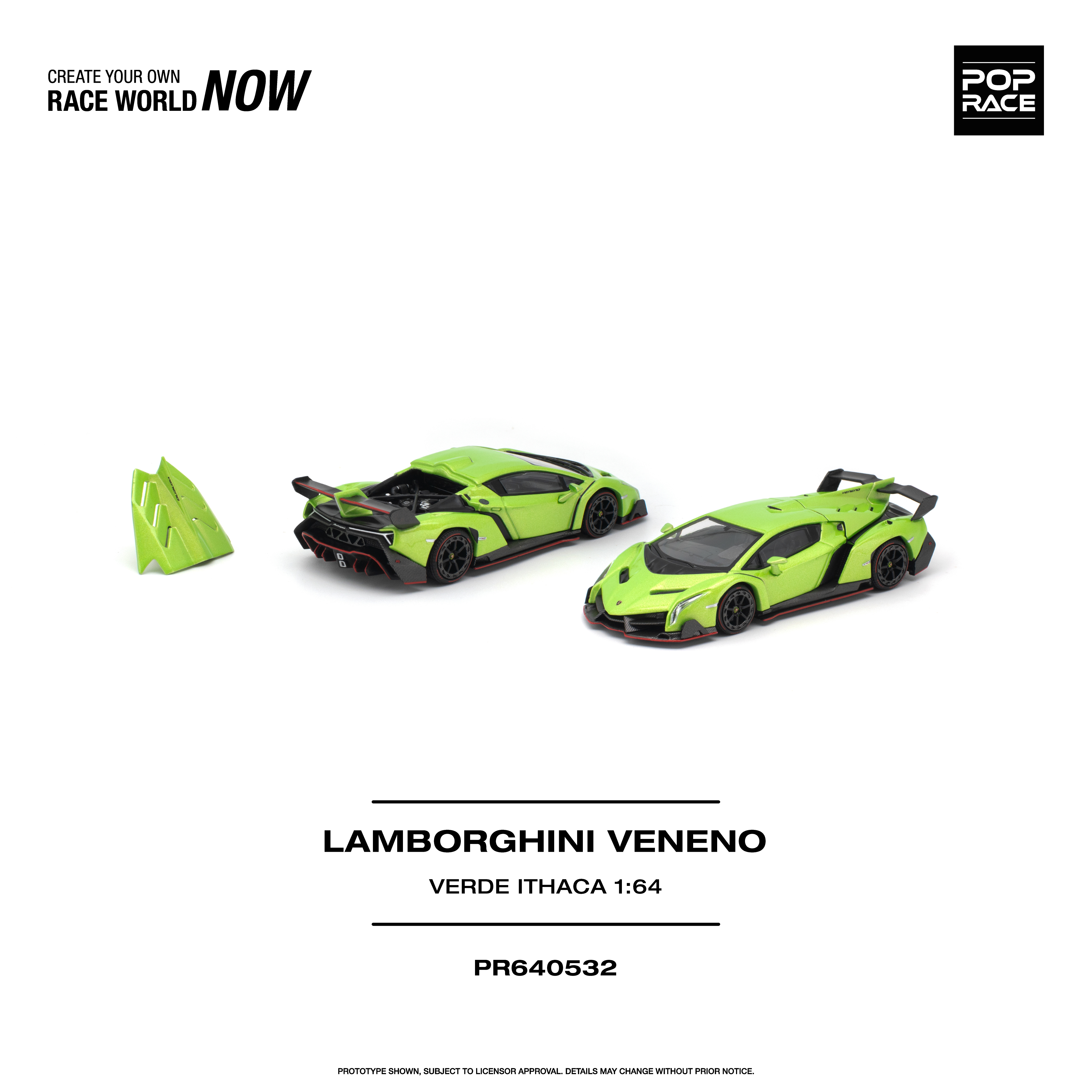 [Pre order] POPRACE LAMBORGHINI VENENO - VERDE ITHACA