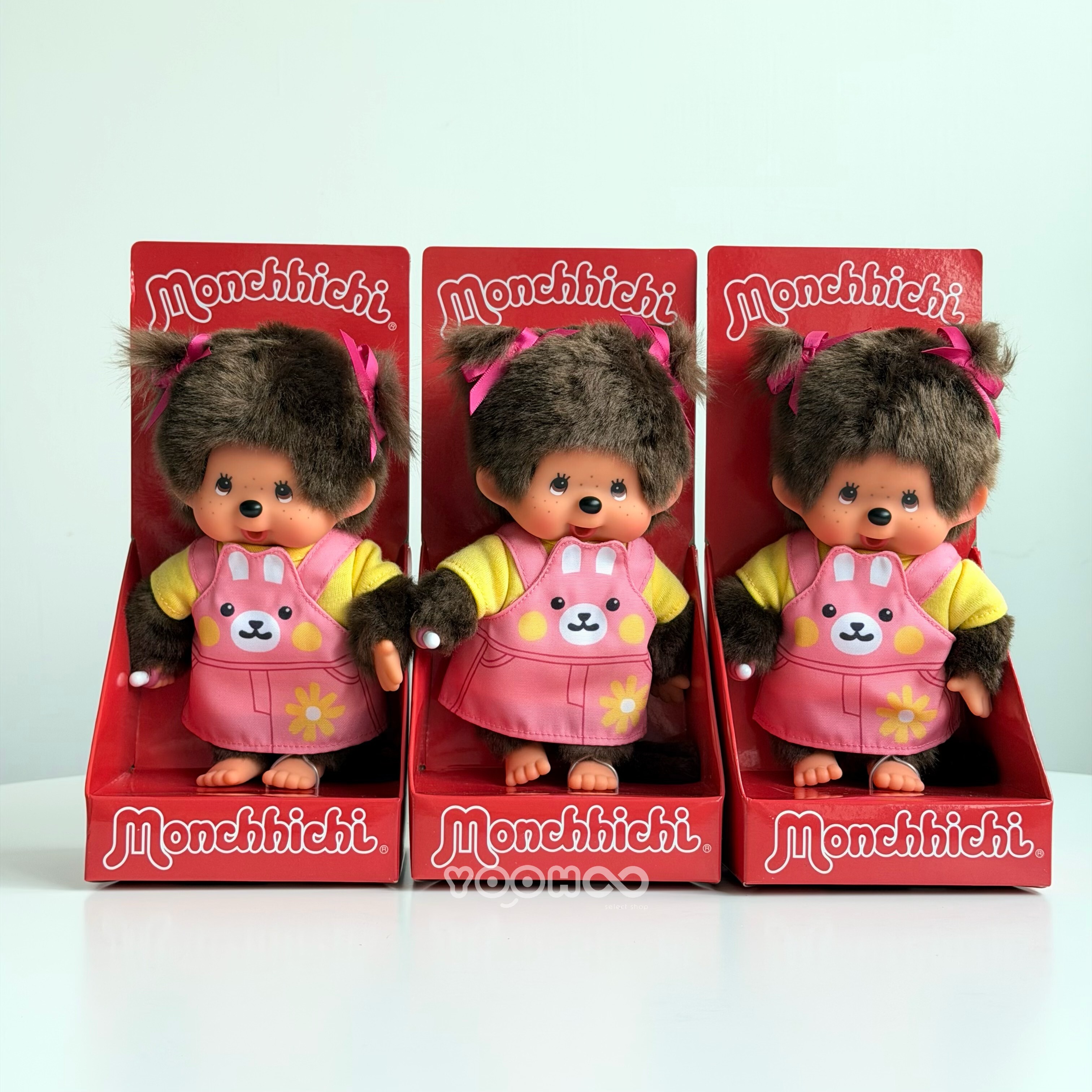 預購┃Monchhichi 夢奇奇 蒙奇奇 雙馬尾 洋裝 娃娃