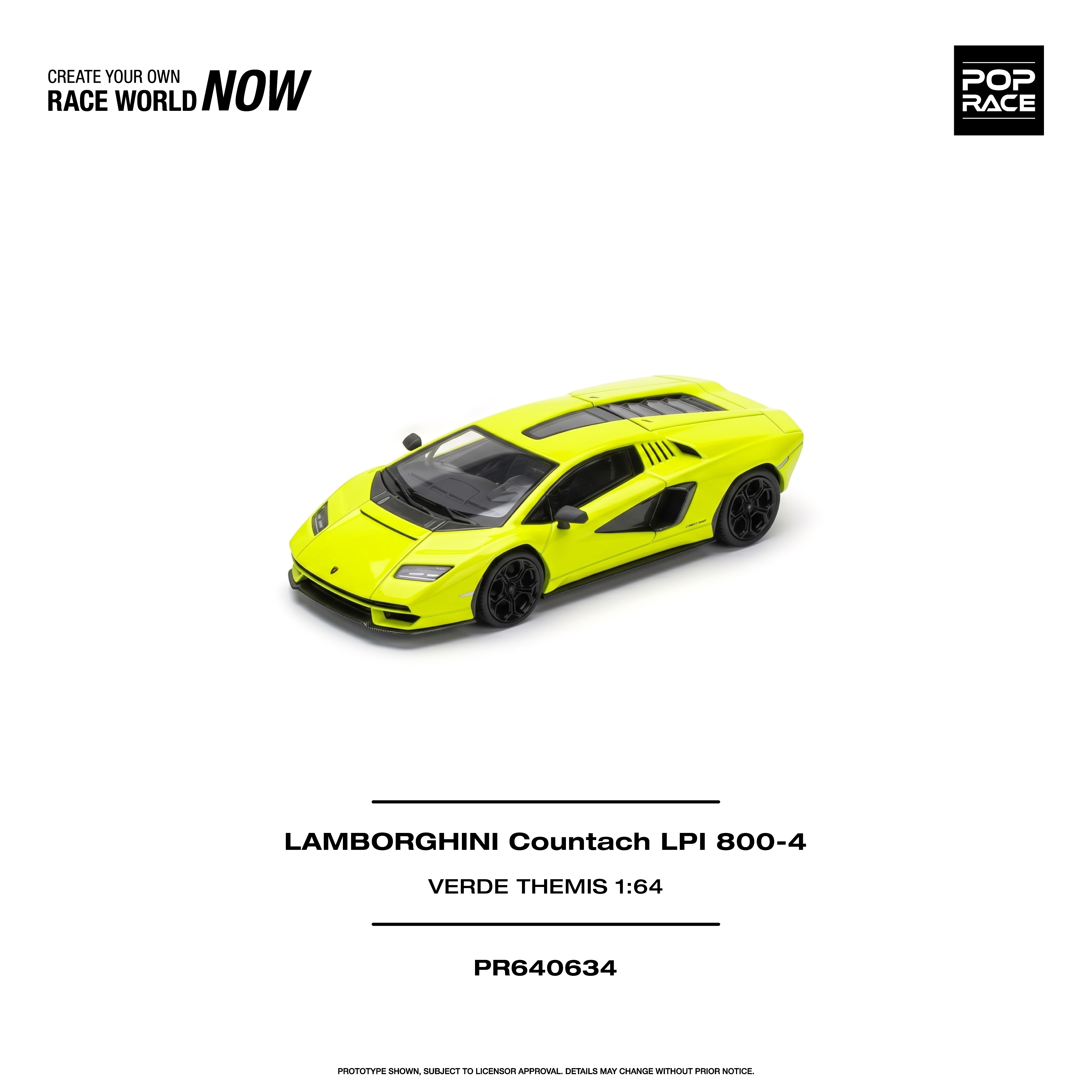 [Pre order] POPRACE LAMBORGHINI COUNTACH LPI 800-4 - VERDE THEMIS