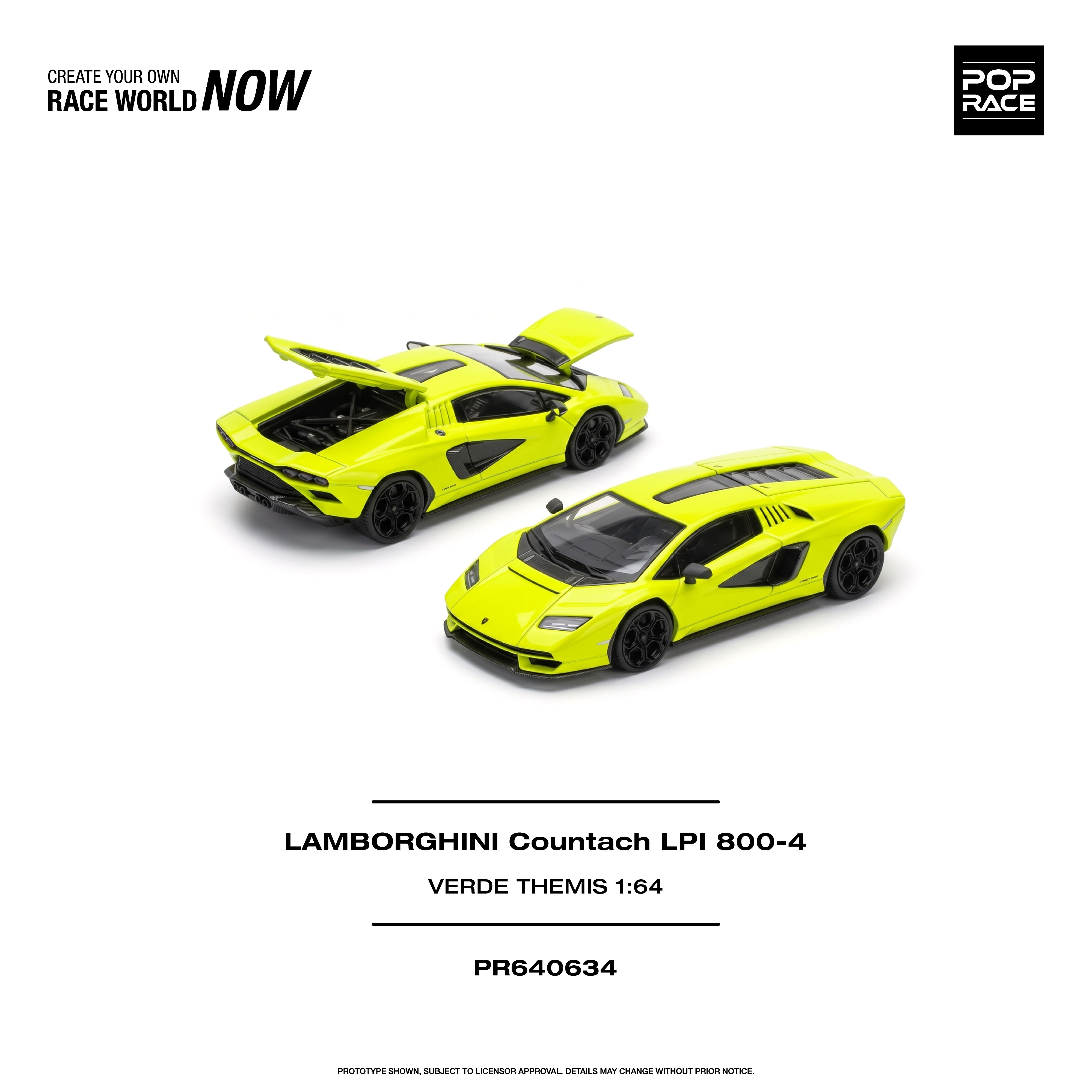 [Pre order] POPRACE LAMBORGHINI COUNTACH LPI 800-4 - VERDE THEMIS