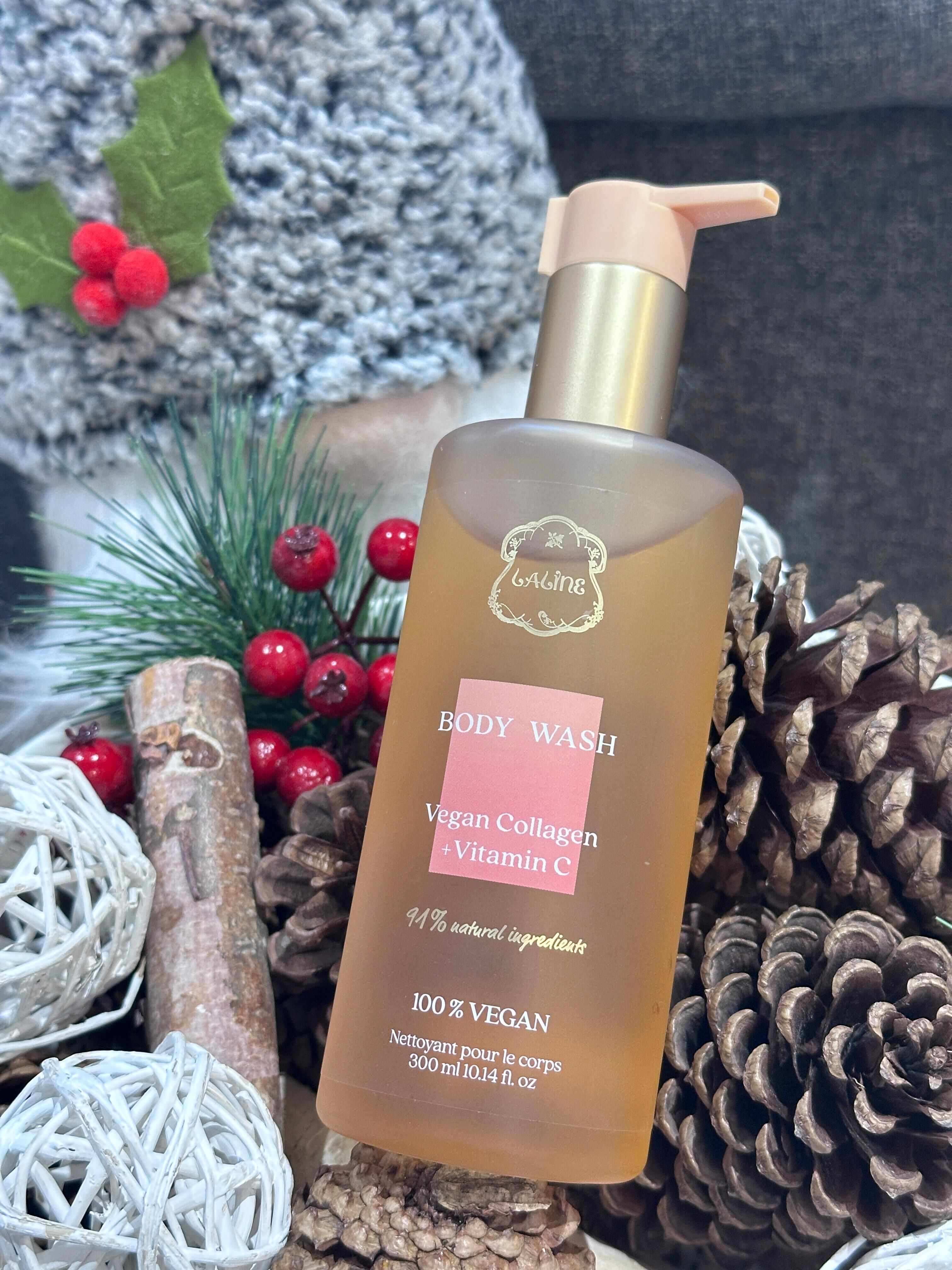 WW30 Laline 膠原蛋白 + 維他命C 沐浴露 300ml  Vegan Collagen & Vitamin C Body Wash 300ml