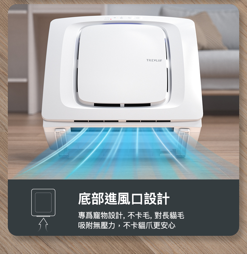 TREVLUF PäK底部進風口設計
