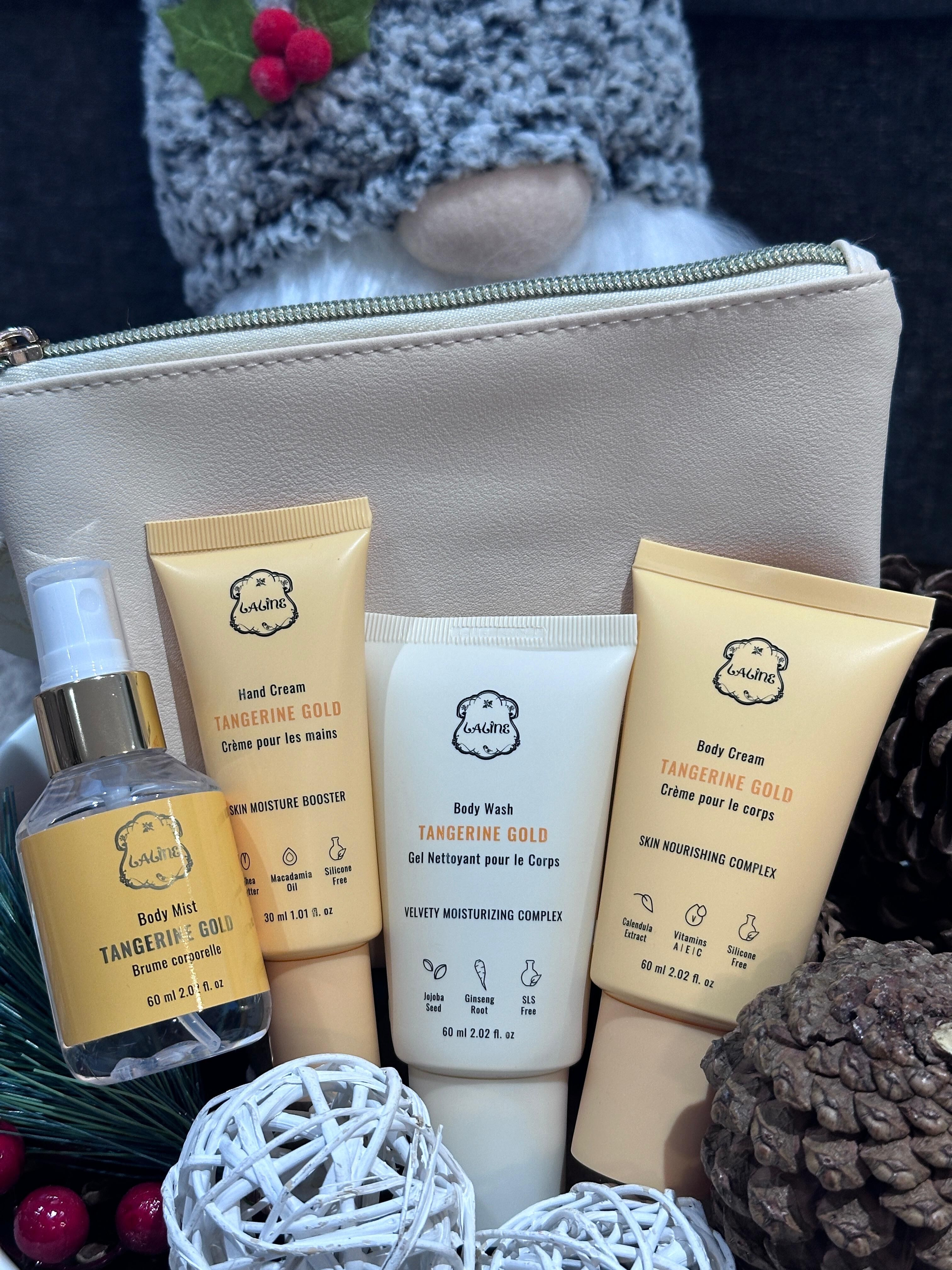 WW48 Laline 柑橘橙花 旅行套裝   Tangerine Gold Travel Kit  (Body Wash - 60 ml +Hand Cream in - 30ml+ Body Mist in - 60ml +Body Cream in - 60ml)