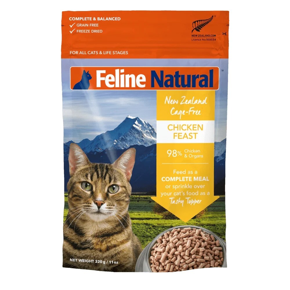 Feline Natural F9 單一蛋白凍乾貓糧-雞肉盛宴 320g