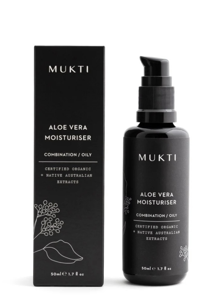 MUKTI Aloe Vera Moisturiser 有機蘆薈舒緩面霜 [50ml]