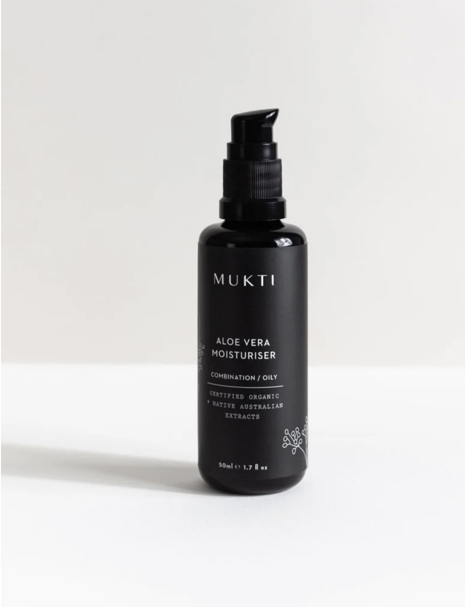 MUKTI Aloe Vera Moisturiser 有機蘆薈舒緩面霜 [50ml]