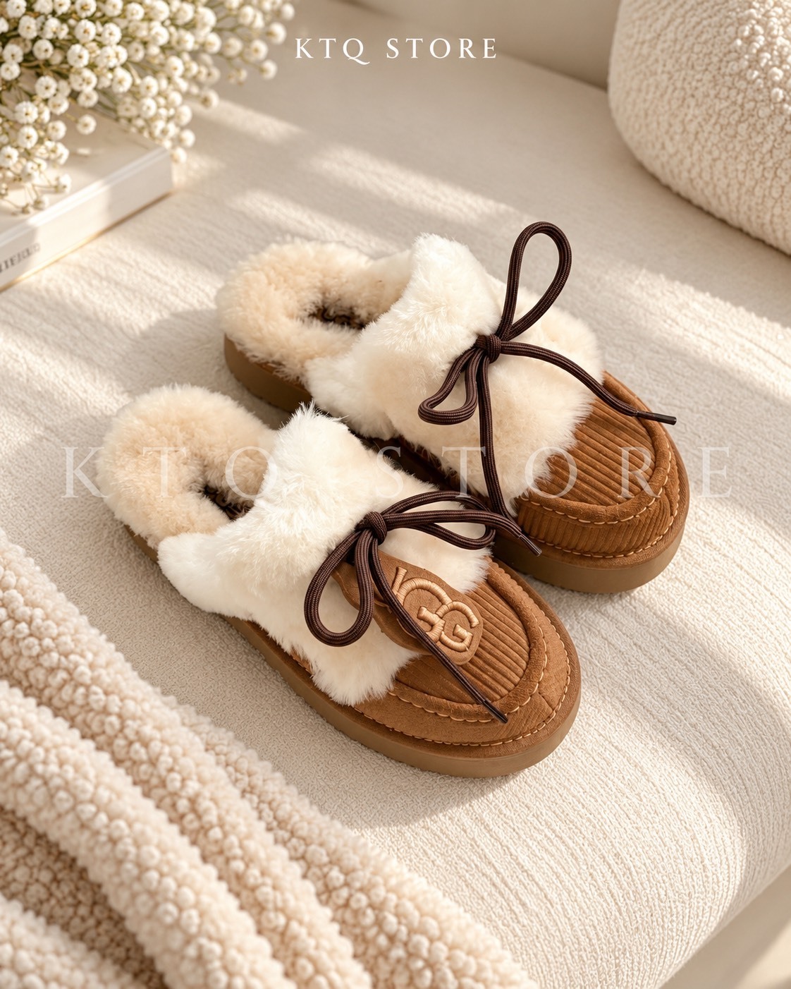 KTQ STORE ‧UGG Cookie 舒適百搭休閒包頭拖鞋 女款 棕色1180360-CHE