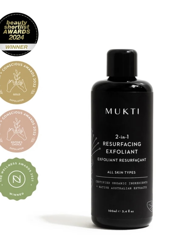 MUKTI 2-In-1 Resurfacing Exfoliant 有機二合一重塑磨砂霜 [100ml]