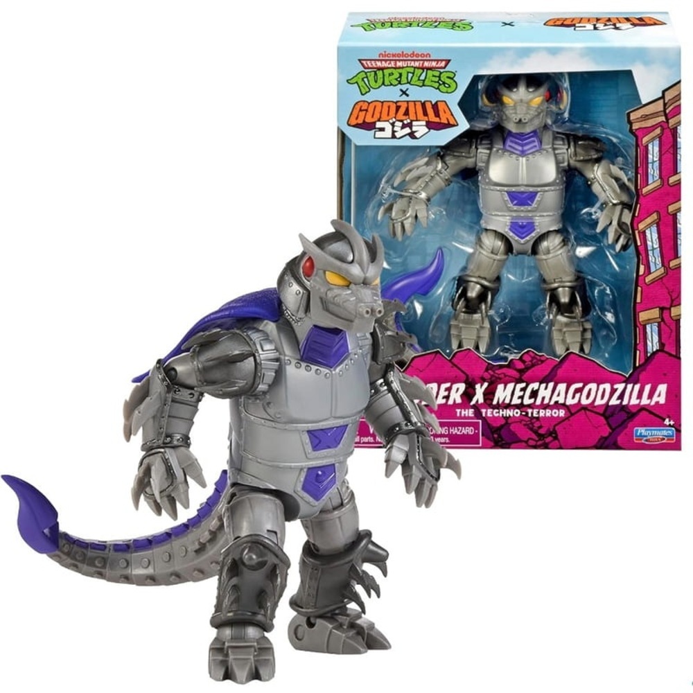 【 Playmates】TMNT x Godzilla 東寶怪獸 忍者龜 X 機械哥吉拉 strc