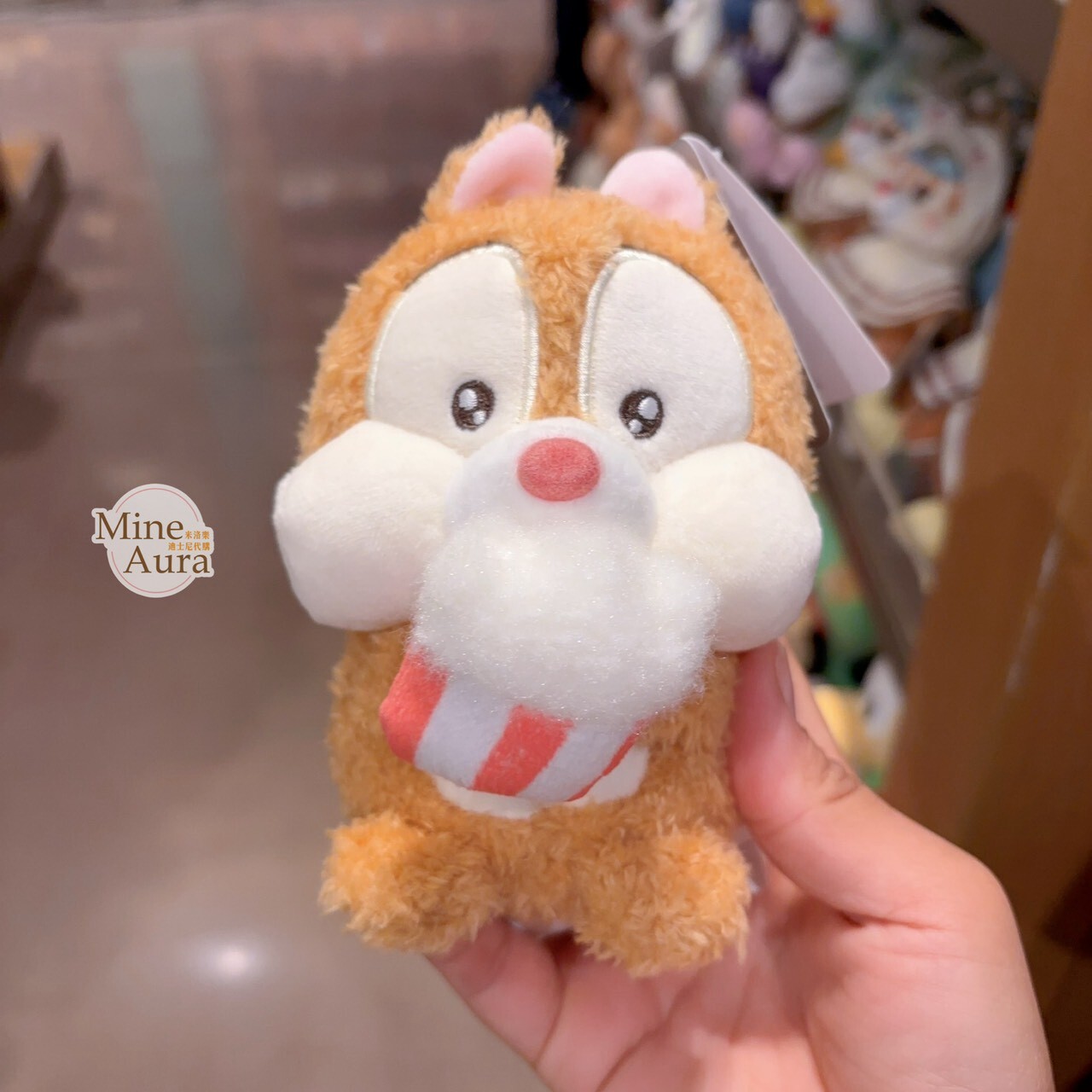 紅鼻 蒂蒂 Dale 拉繩回彈 可動設計 娃娃 玩偶 奇奇蒂蒂 Chip 'n Dale -上海迪士尼樂園