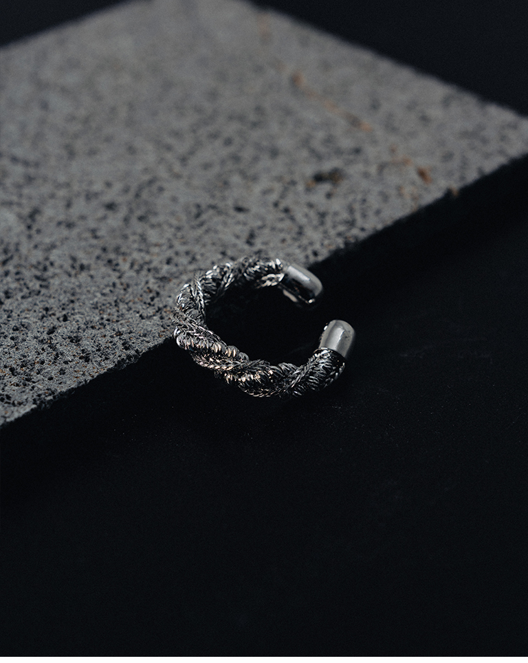 Glossy Metallic Twisted Ring【07060287】in stock+pre-order