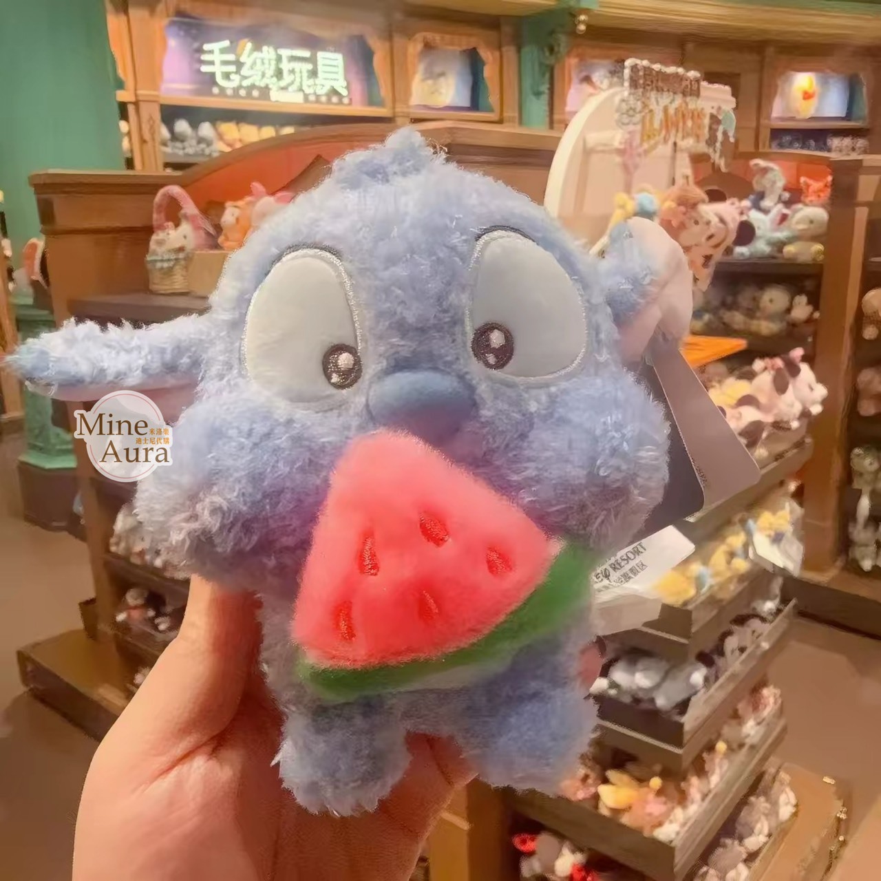 史迪奇 Stitch 拉繩回彈 可動設計 娃娃 玩偶 星際寶貝 Lilo & Stitch -上海迪士尼樂園