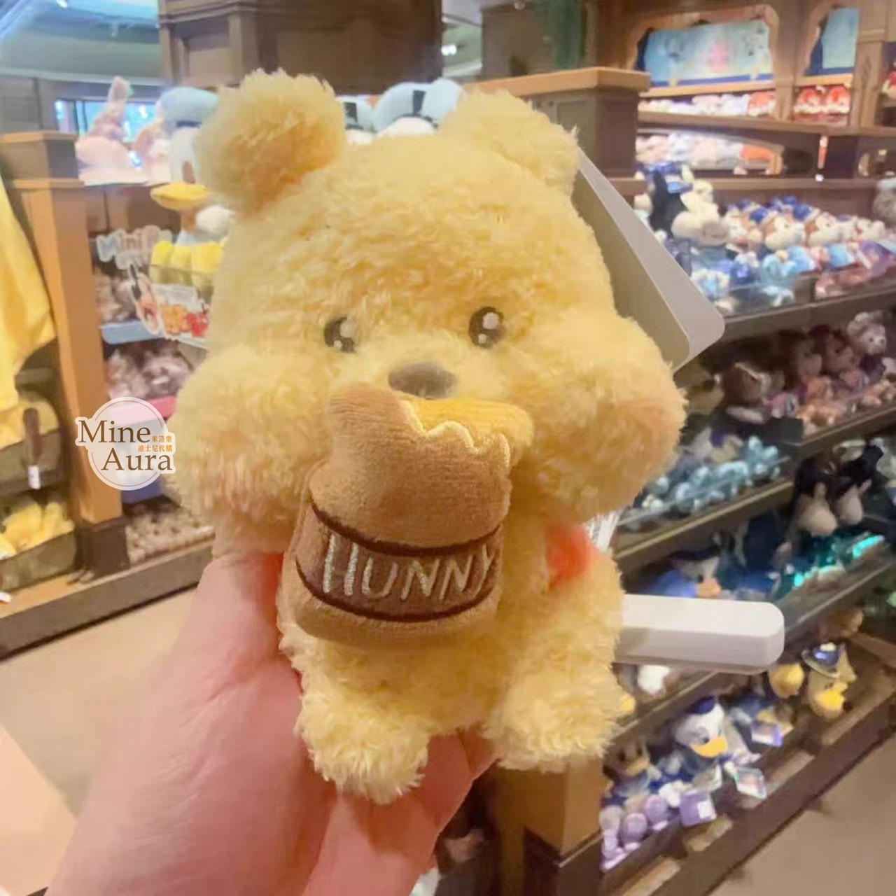 小熊維尼 Winnie the Pooh 拉繩回彈 可動設計 娃娃 玩偶 -上海迪士尼樂園