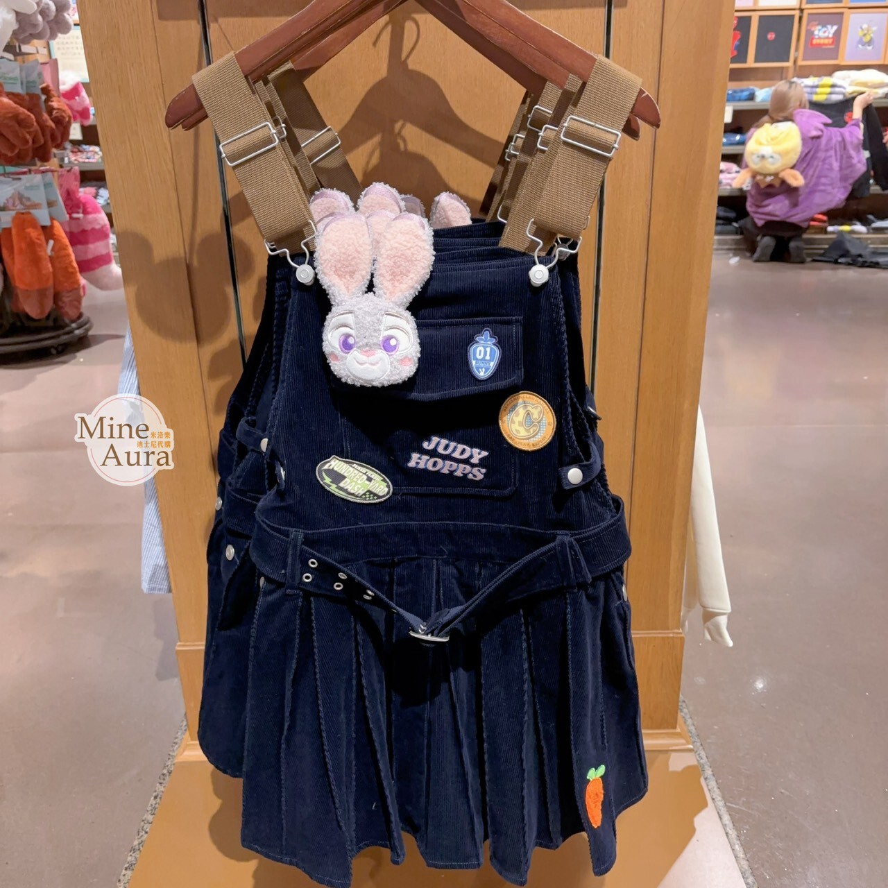 哈茱蒂 Judy 兔 背帶 百摺設計 吊帶裙 裙子 動物方城市 Zootopia -上海迪士尼樂園