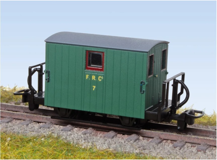 Peco GR582A HOe規 FR 採石場工人制動車廂，20 世紀 20 年代綠色，7 號雙層陽台
