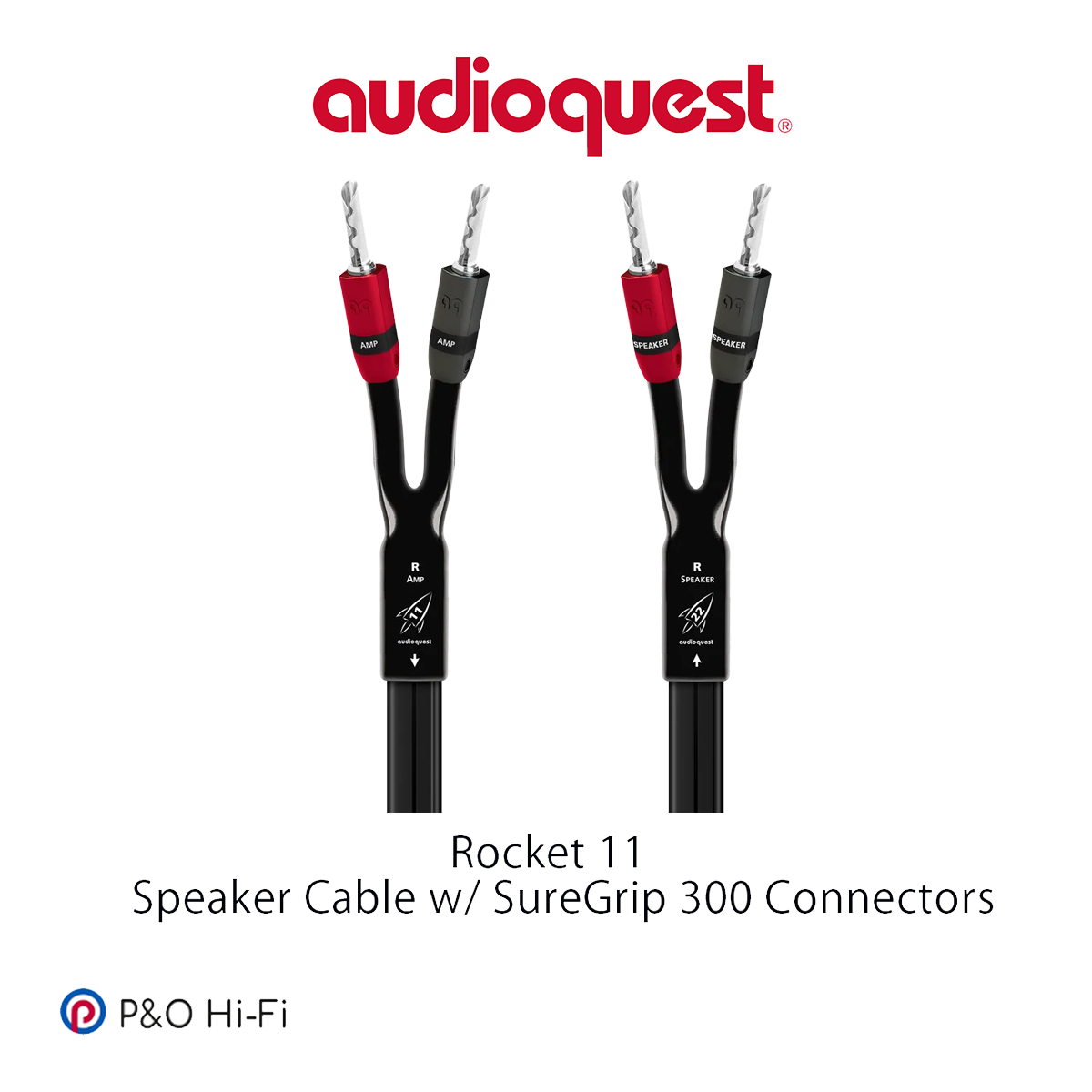 AudioQuest Rocket 11  (火箭 11) Rock Series  平岩系列喇叭線 (蕉插)