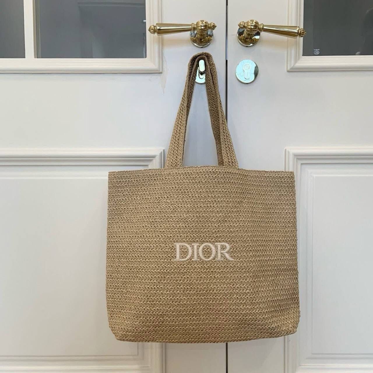 Dior Beauty VIP 贈品夏日編織刺繡系列tote bag  多用途袋 現貨