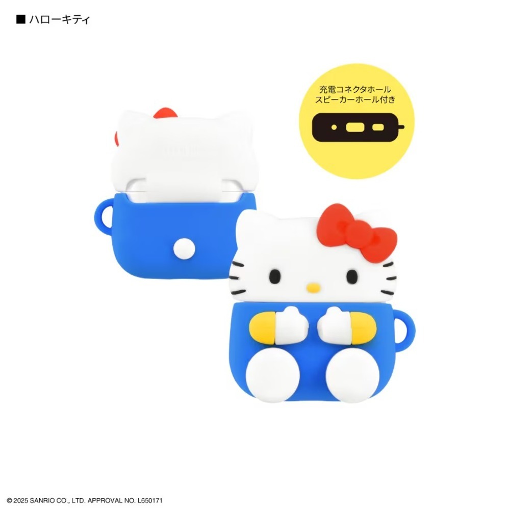 Gourmandise 三麗鷗 3D造型 AirPods 4/5 耳機套 日本國內版 Hello Kitty