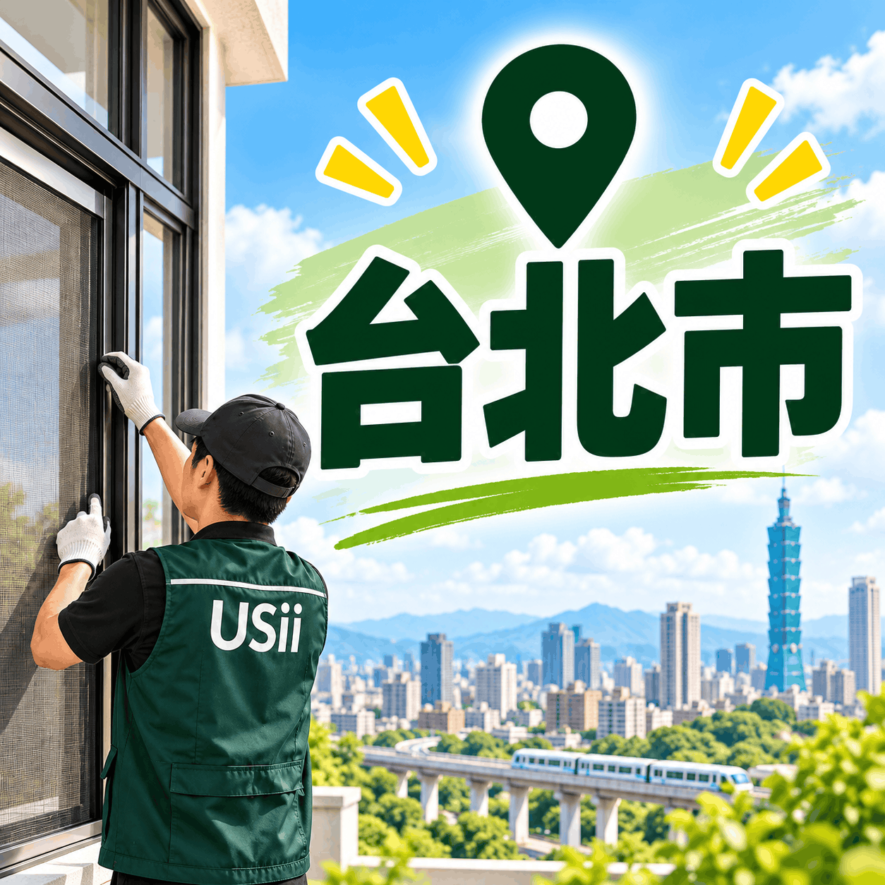 【請單獨下單】台北市｜紗網師傅安裝預約定金