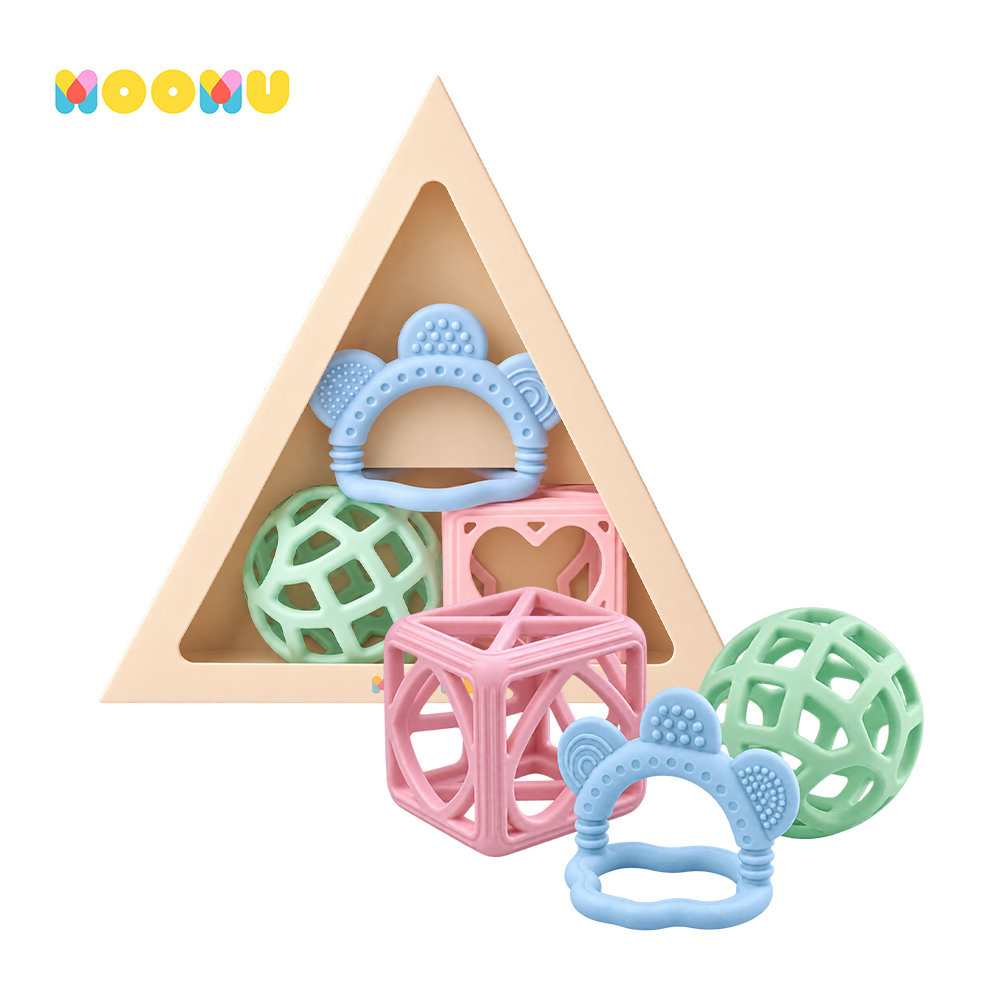 【 MOOMU 】寶寶感統 | 感官遊戲球 三件組