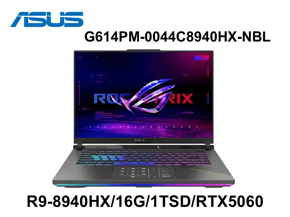 ASUS 華碩 G614PM-0044C8940HX-NBLL 幻潮黑16吋電競筆電