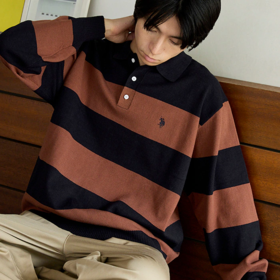 U.S. POLO ASSN. × PUBLUX 針織刺繡 Polo 衫