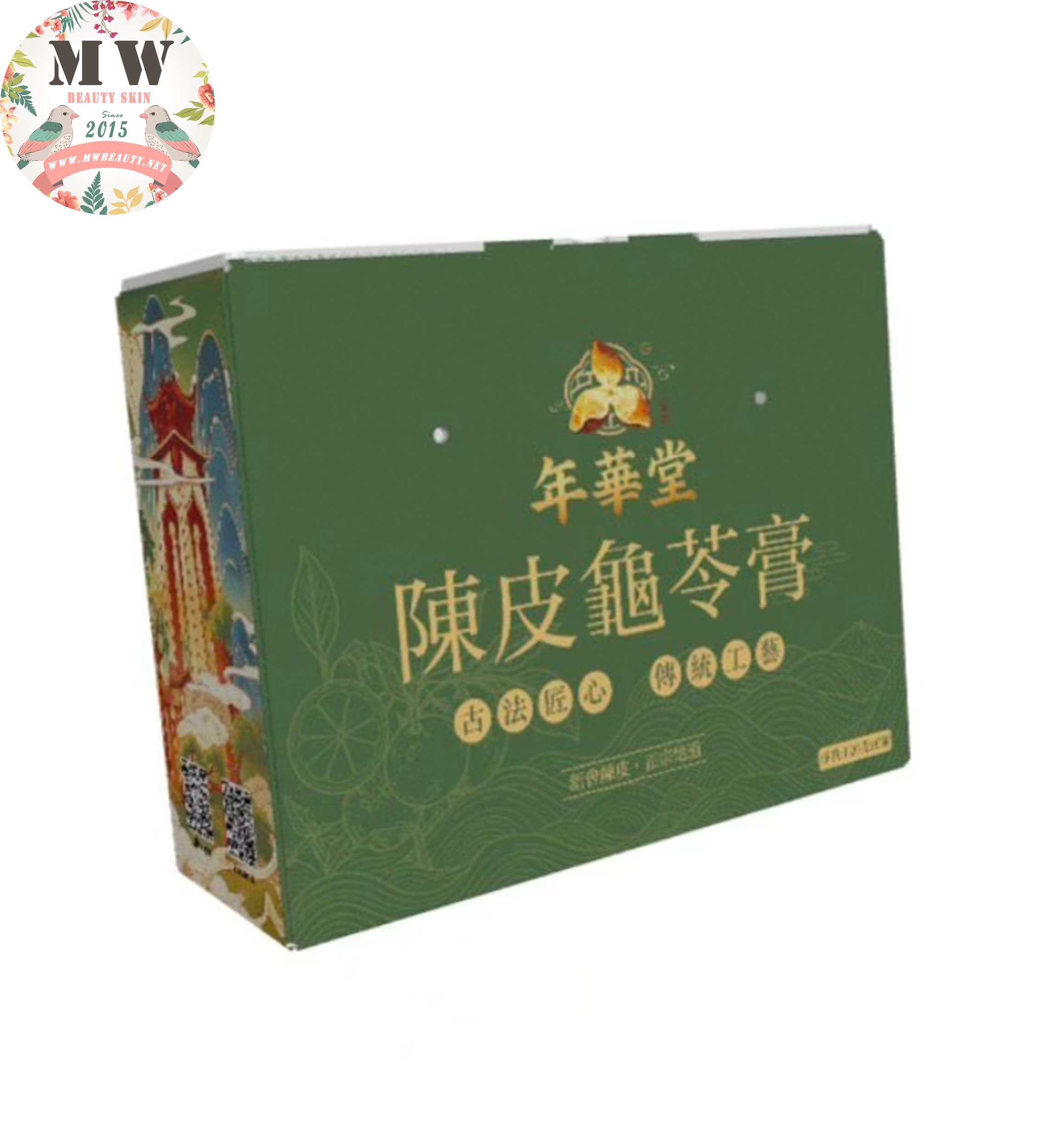 【年華堂 ‧ 古法匠心傳統工藝】十年陳皮龜苓膏 120g×6罐禮盒裝（正宗地道新會陳皮 ‧ 清熱解毒 ‧ 滋陰祛濕 ‧ 潤肺止咳 ‧ 養顏護膚）