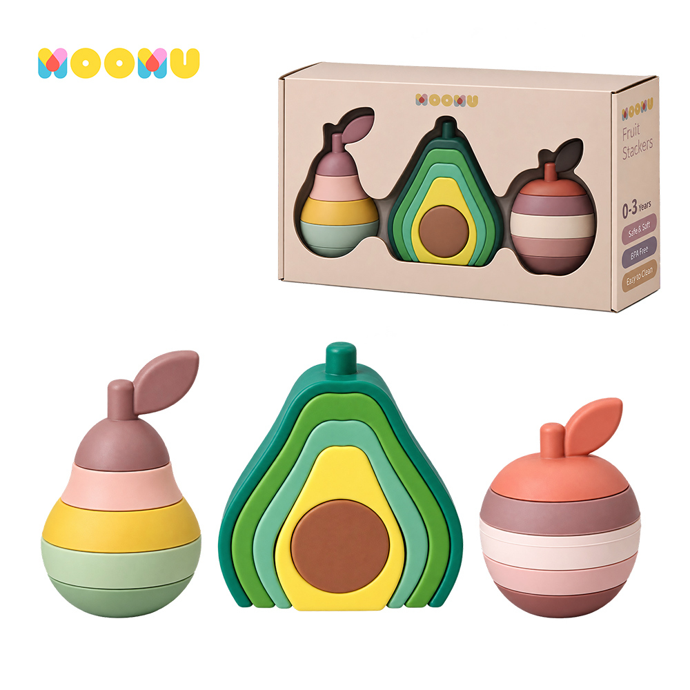 【 MOOMU 】寶寶感統 | 水果疊疊樂