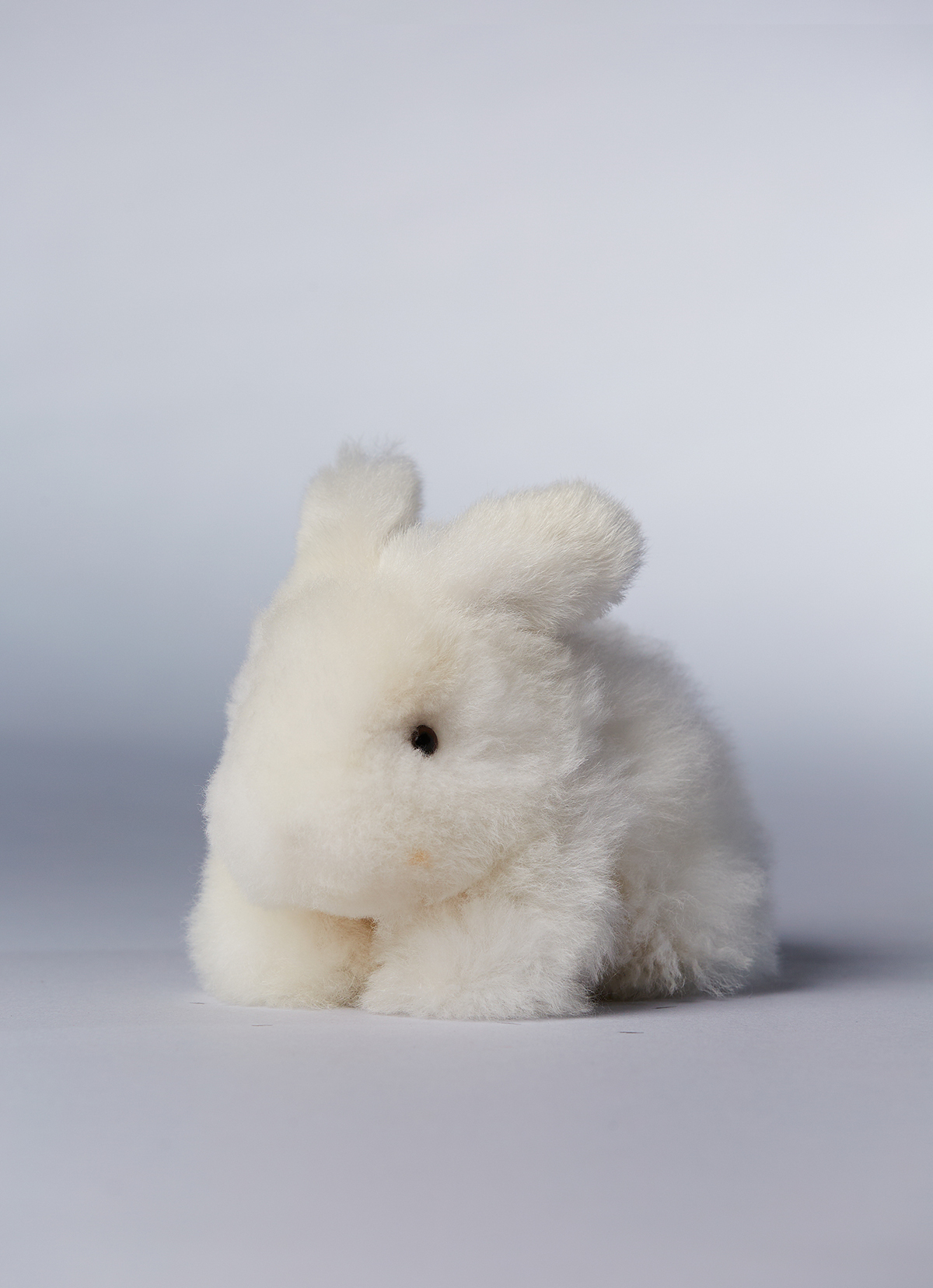 ST.MALO 秘魯工匠手工天然羊駝毛兔兔 15cm-2210UH-白