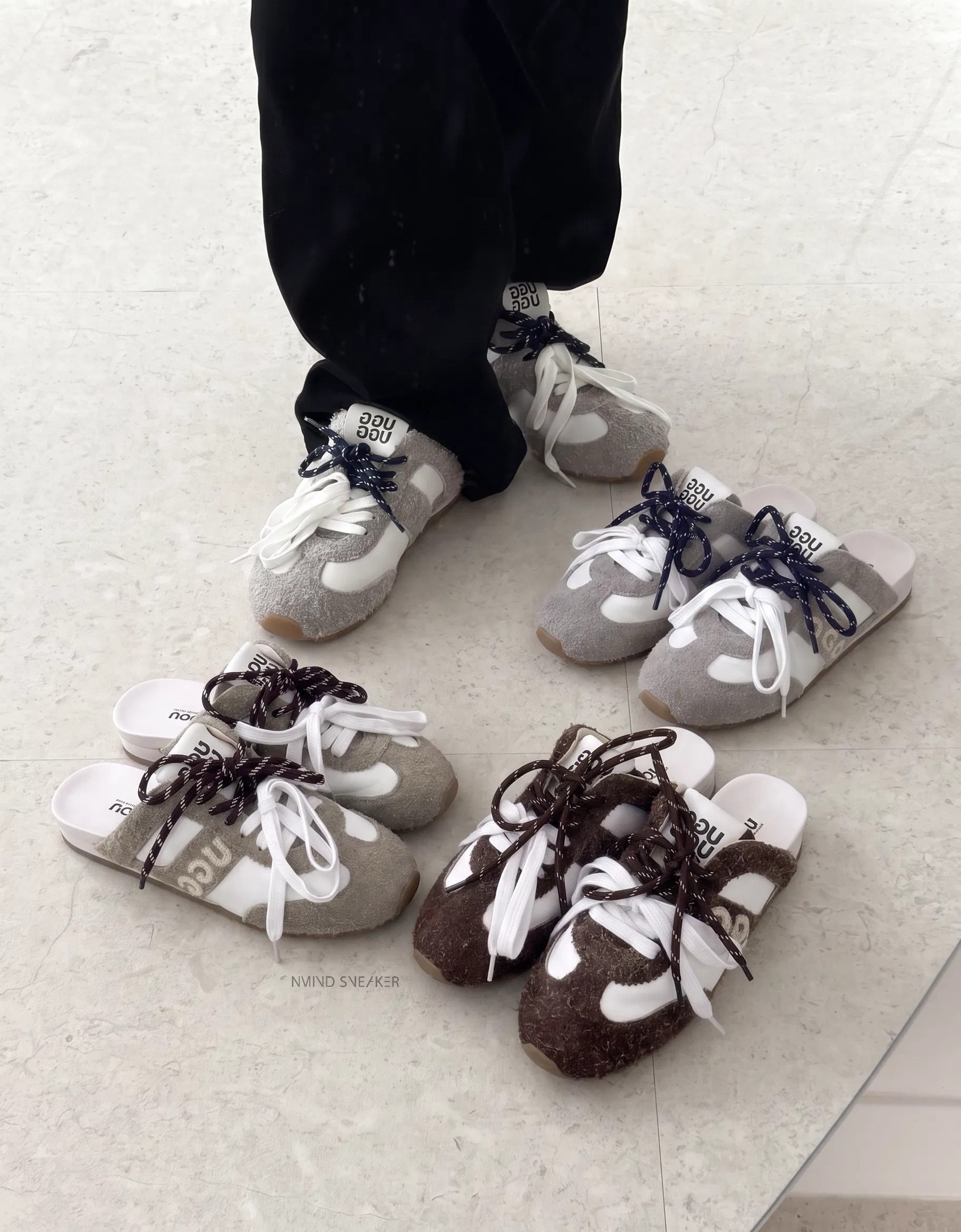 UGG OZLANA 運動風綁帶懶人拖
