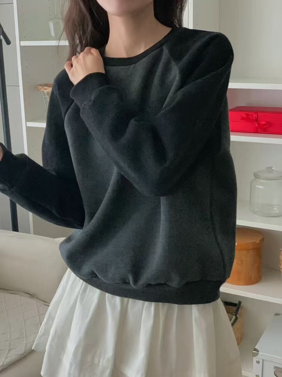 韓國obe休閒拼色衛衣-3色 #G1046