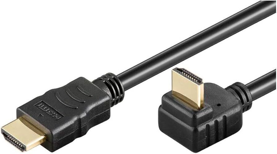 Goobay 高速 HDMI 1.4 (4K30Hz) 乙太網線 L型 (5M)