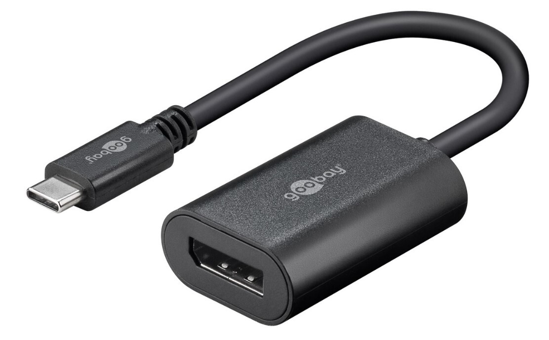 Goobay USB-C 公轉 DisplayPort 母 轉接線 (4K/60Hz 0.2M)
