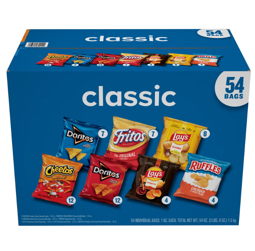 【直播】LX102104 Frito-Lay Classic Mix 經典綜合零食分享包（54包裝）